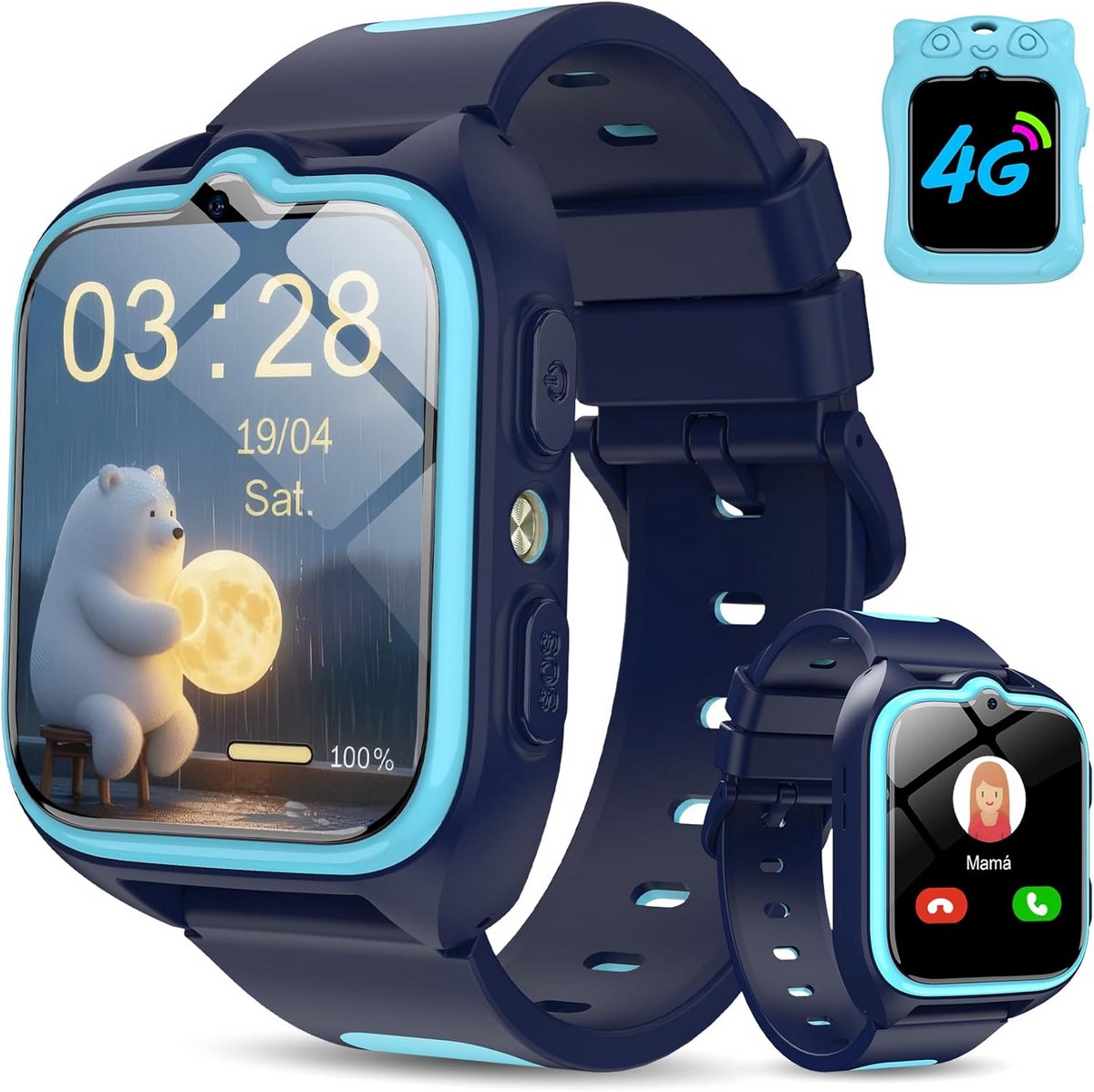 Smartwatch voor Dames en Heren met Hartslagmeter en Stappenteller