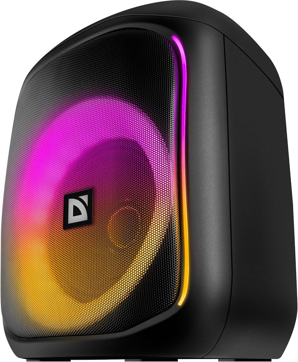 Draagbare Bluetooth Speaker met Sterk Geluid en LED Verlichting, 50W