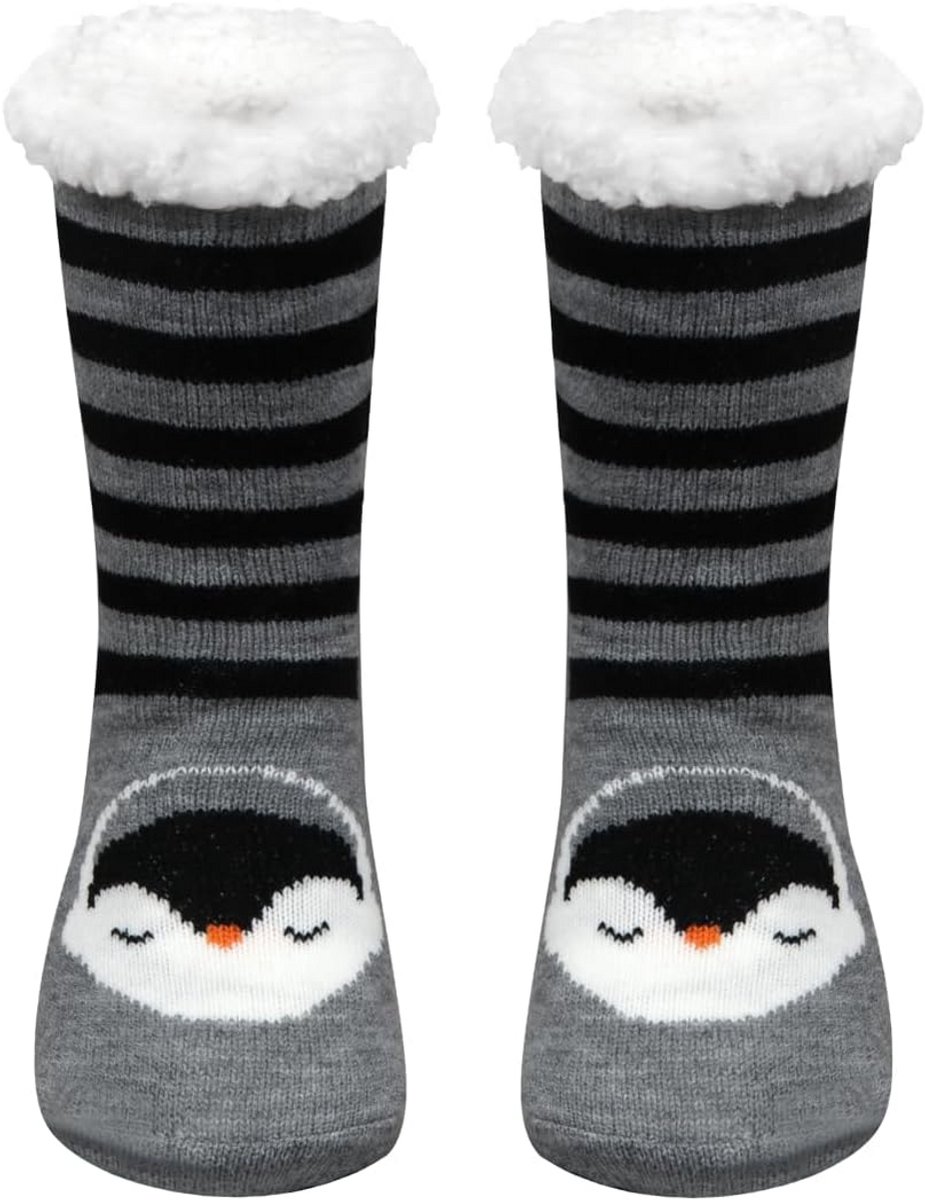 Warme Dames Huissokken met Antislip - Dikke, Zachte Comfortsokken voor Winter