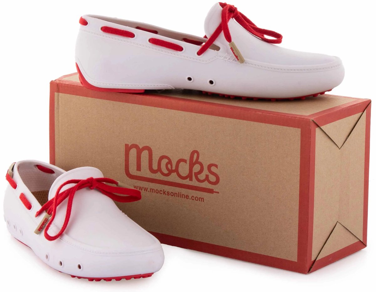 Unisex zomerschoenen Mocks wit - 40