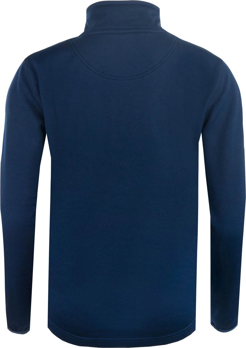Marineblauw Playerlayer-sweatshirt met kwartrits voor kinderen - 116