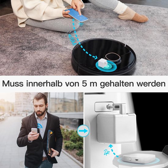 Slimme Bluetooth Knop Pusher voor Lichtschakelaars en Apparaten - Automatische Bediening van Merkloos — afbeelding 2