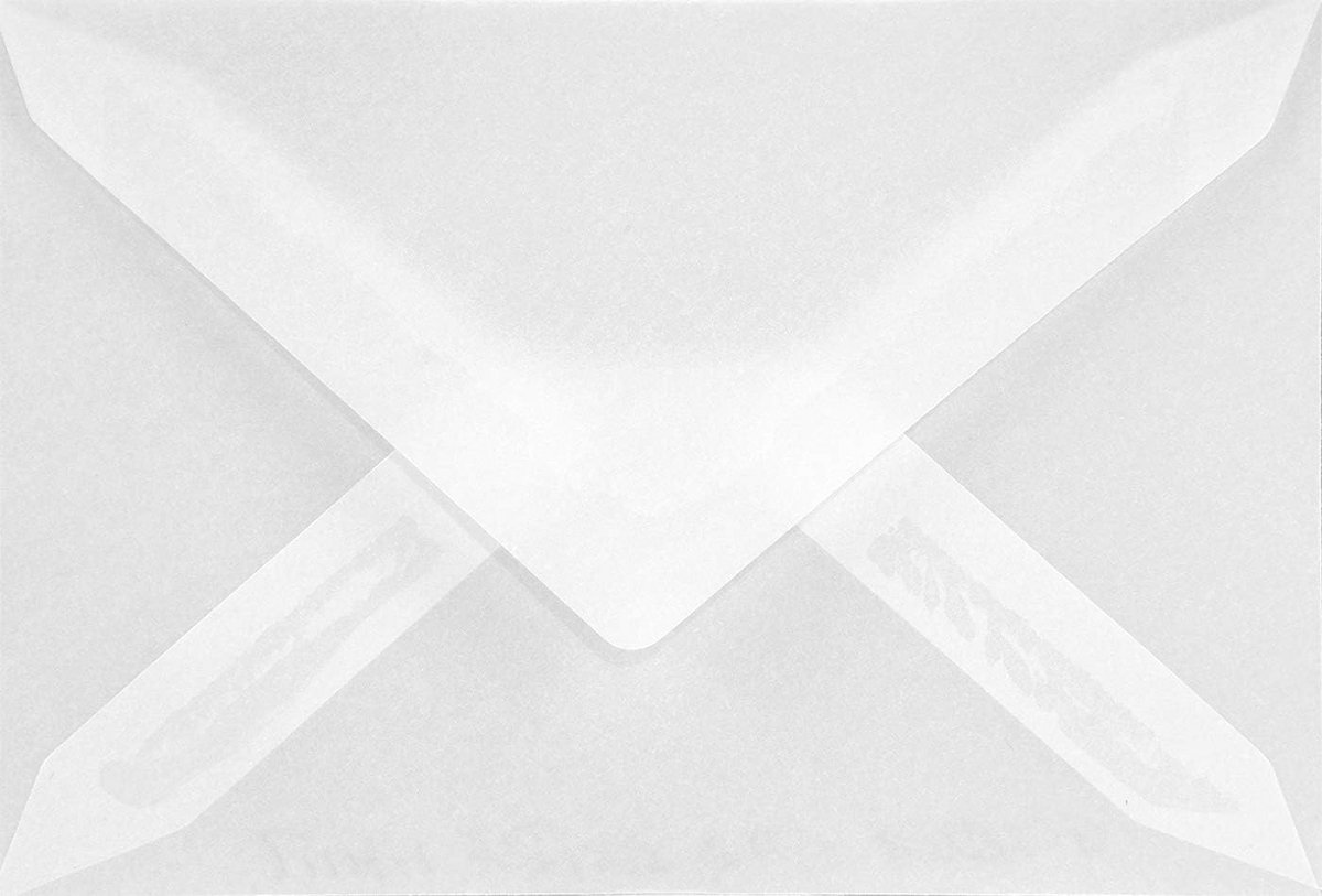 100x Transparante Mini Enveloppen C7 (80x120mm) met Puntklep - Perfect voor Geschenkkaartjes en Uitnodigingen