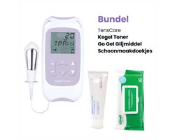 TensCare - Kegel Toner met Go gel en reinigingsdoekjes Bundel | Bekkenbodemtrainer | Ideaal voor Herstel na de Bevalling | Pelvic Floor Trainer | Behandeling van Incontinentie | Bekkenbodem trainer | bekkenbodemtrainer apparaat | Postnataal herstel
