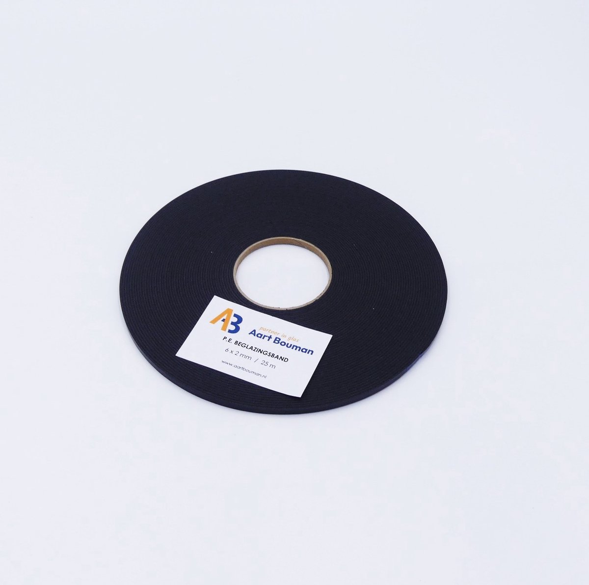 Glasband 6 x 2mm antracietgrijs- rol 25m