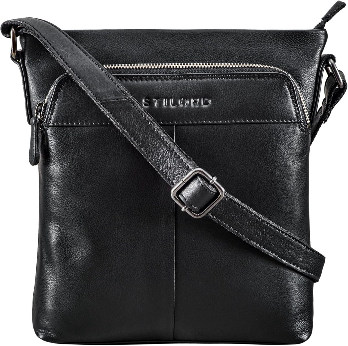 Leren Shoulder Bag voor Tablet 10.1 inch - Vintage Vrouwen Handtas met Ruim Hoofdvak