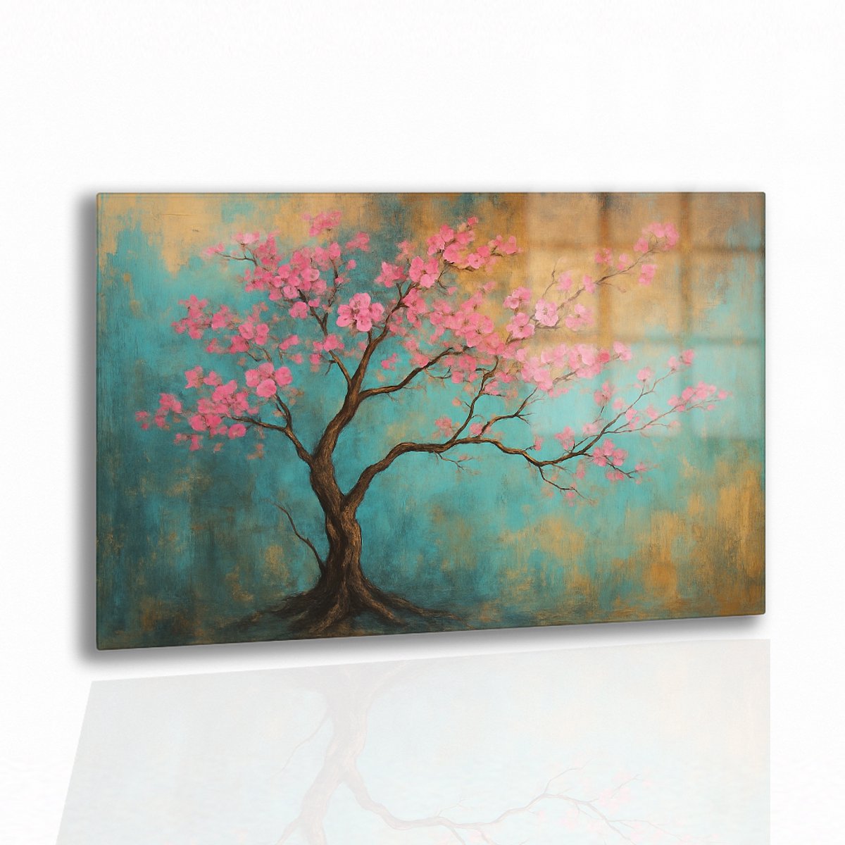 Kersenbloesemboom – plexiglas – acrylglas – Glasschilderij – 45x30 cm