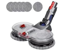 Elektrische dweilkop Geschikt voor Dyson V11 V10 V15 V8 V7 stofzuiger, dweilkop Geschikt voor reservoir en 6 wasbare dweilen - Dyson stofzuiger