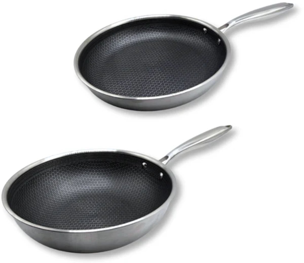 Dutch Standard - Wok en Koekenpannenset 2-delig - 28cm - Anti-Aanbak - PFAS vrij