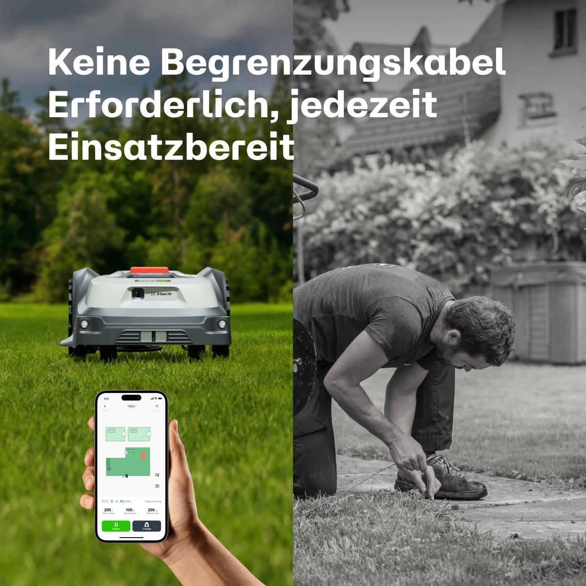 Intelligente T600 Pro Robotmaaier met RTK GPS - Intelligente - €2.500,00