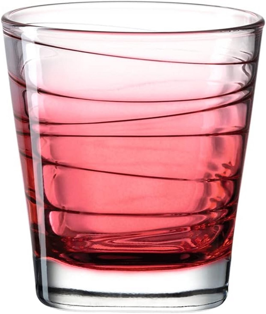 Kleurrijk Drinkglas van Glas voor Sap of Water - 250 ml