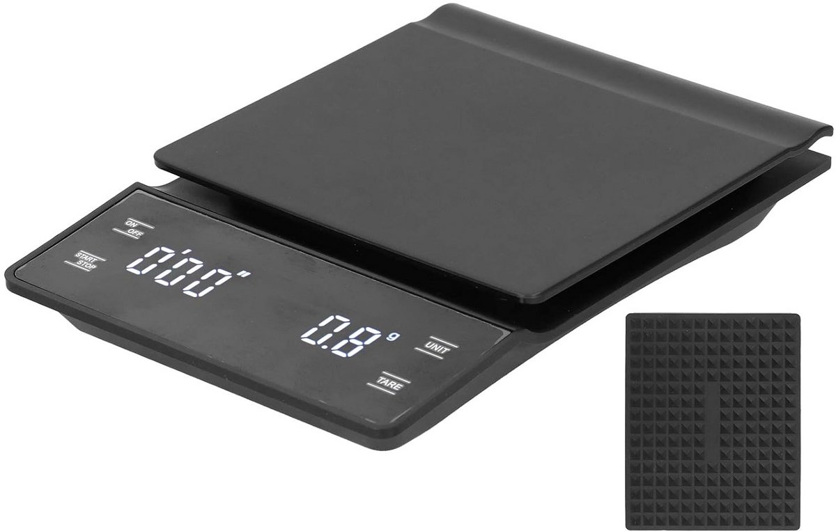 Digitale Koffieweegschaal met Timer en Hoge Precisie LED Display