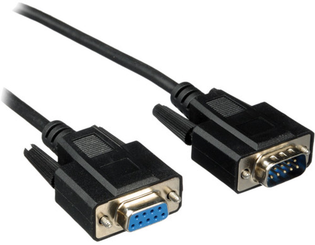 DB9 RS-232 kabel male female 1,8 meter