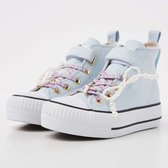 British Knights - Kaya Mid Meisjes Sneakers Hoog - Maat 32 - Licht blauw - Meiden Schoenen