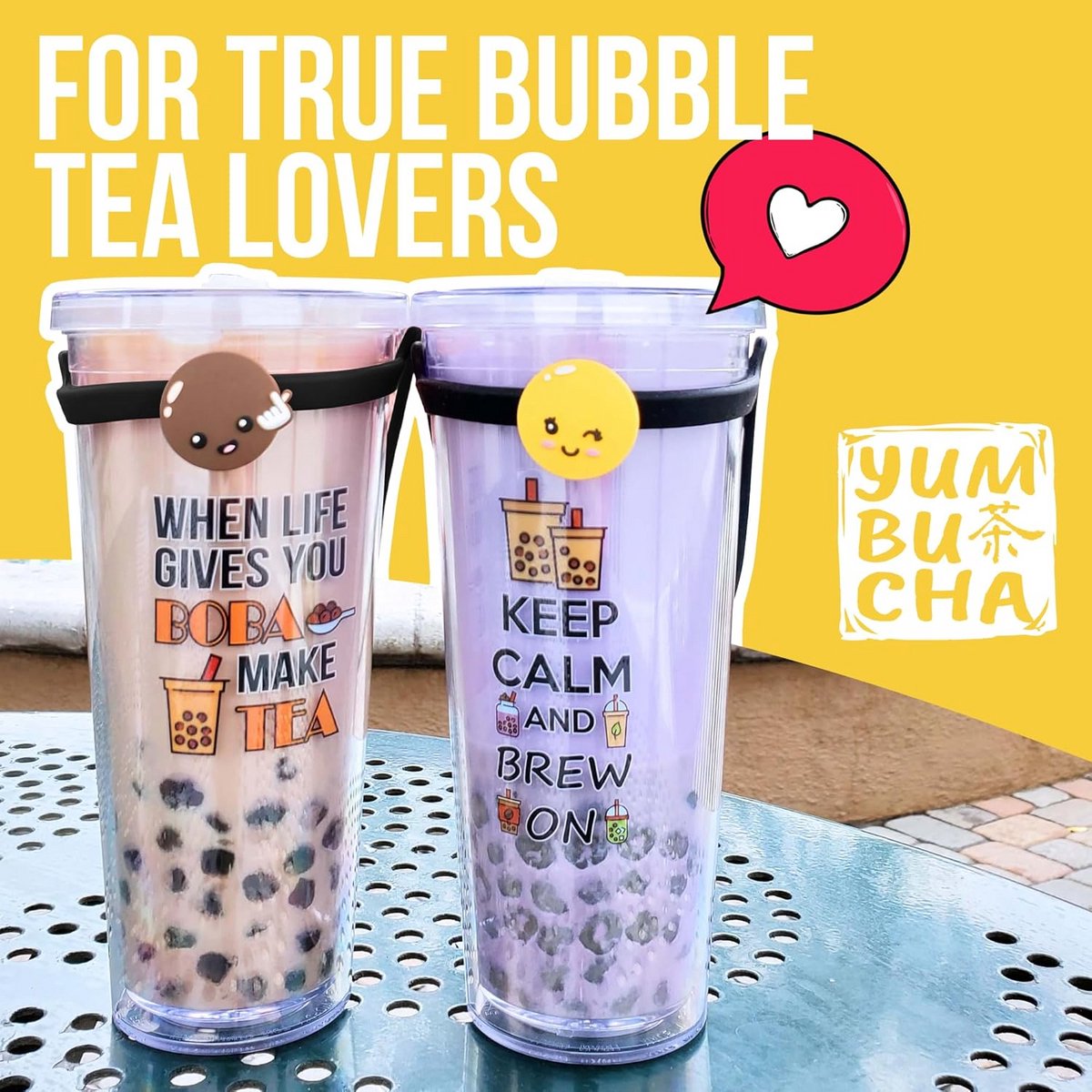 Herbruikbare XL Boba Cup Set met Draagtas en Rietjes — cadeau in Koken & Dineren - foto 3