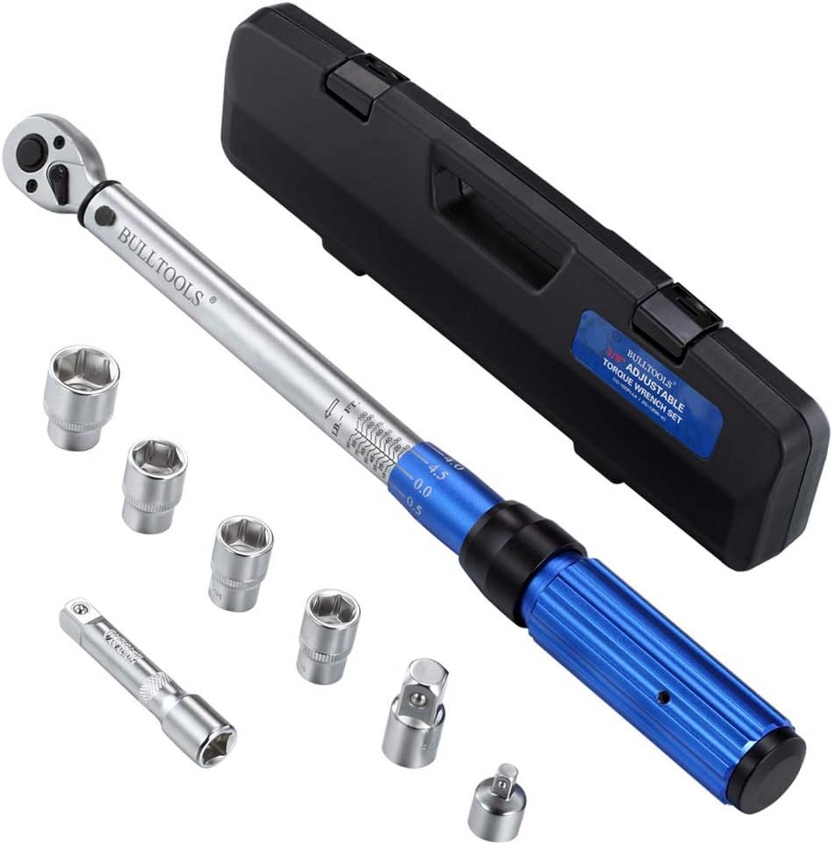 Momentsleutel Set 3/8" Drive 20-135 Nm / 10-100 ft.lb - Nauwkeurige Momentsleutel met 90 Tanden