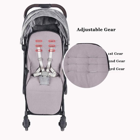 Waterdichte en Winddichte Universele Voetenzak voor Kinderwagen en Buggy met Fleece Voering — afbeelding 2