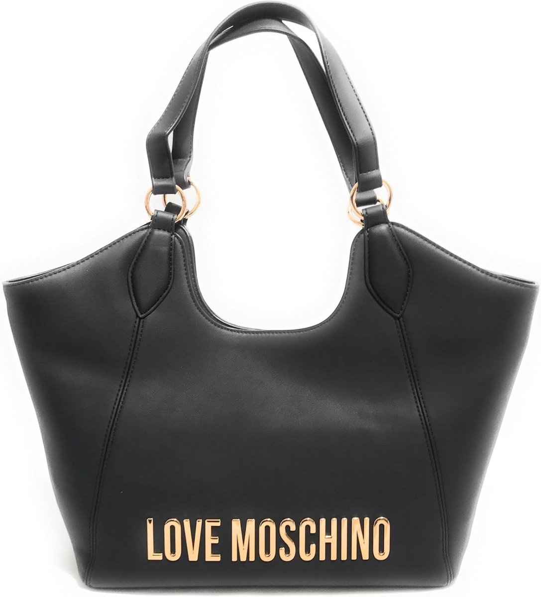 Grote Zwarte Dames Shopper Tas van Imitatieleer