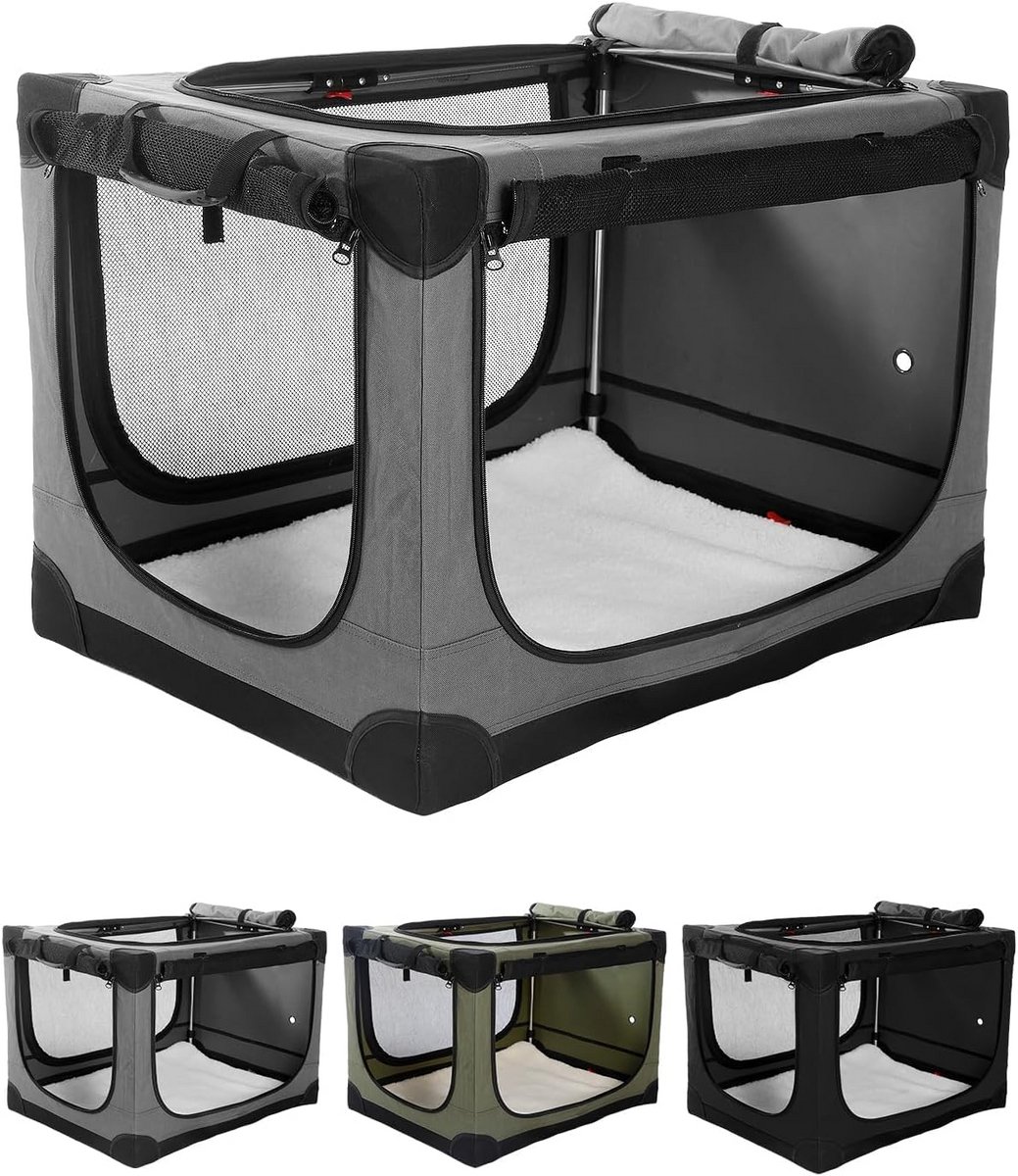 Grote Opvouwbare Hondenbench 42 Inch - Draagbare Soft Bench voor Reizen