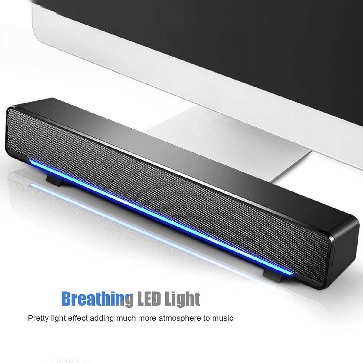 Compacte USB Soundbar Stereo Geluid - afbeelding 2