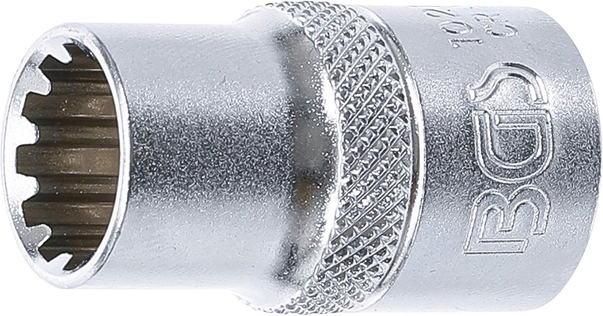 Dopsleutel 1/2 inch (12,5 mm) - 13 mm Gear Lock Profiel - Verchroomd