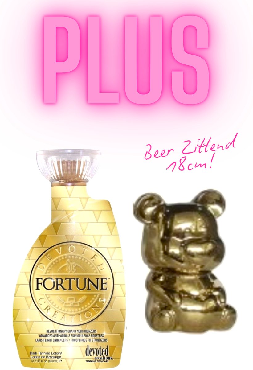 Devoted Creations Fortune 400 ml PLUS Beer Goud Zittend 18 cm