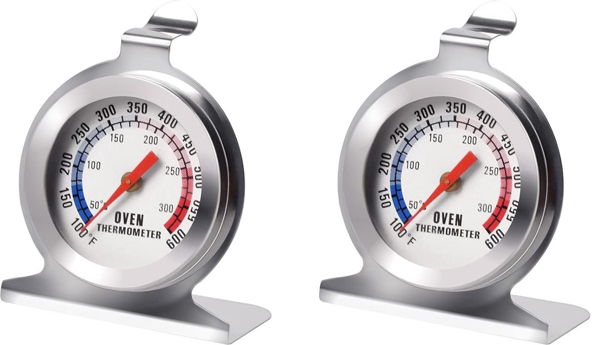 Dubbele Roestvrijstalen Oventhermometers voor Gasoven en Pizzaoven