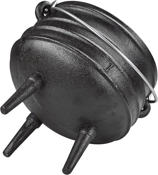 Gietijzeren Stoofpan / Dutch Oven - 3 Liter - Geschikt voor Kampvuur en Haard — afbeelding 4