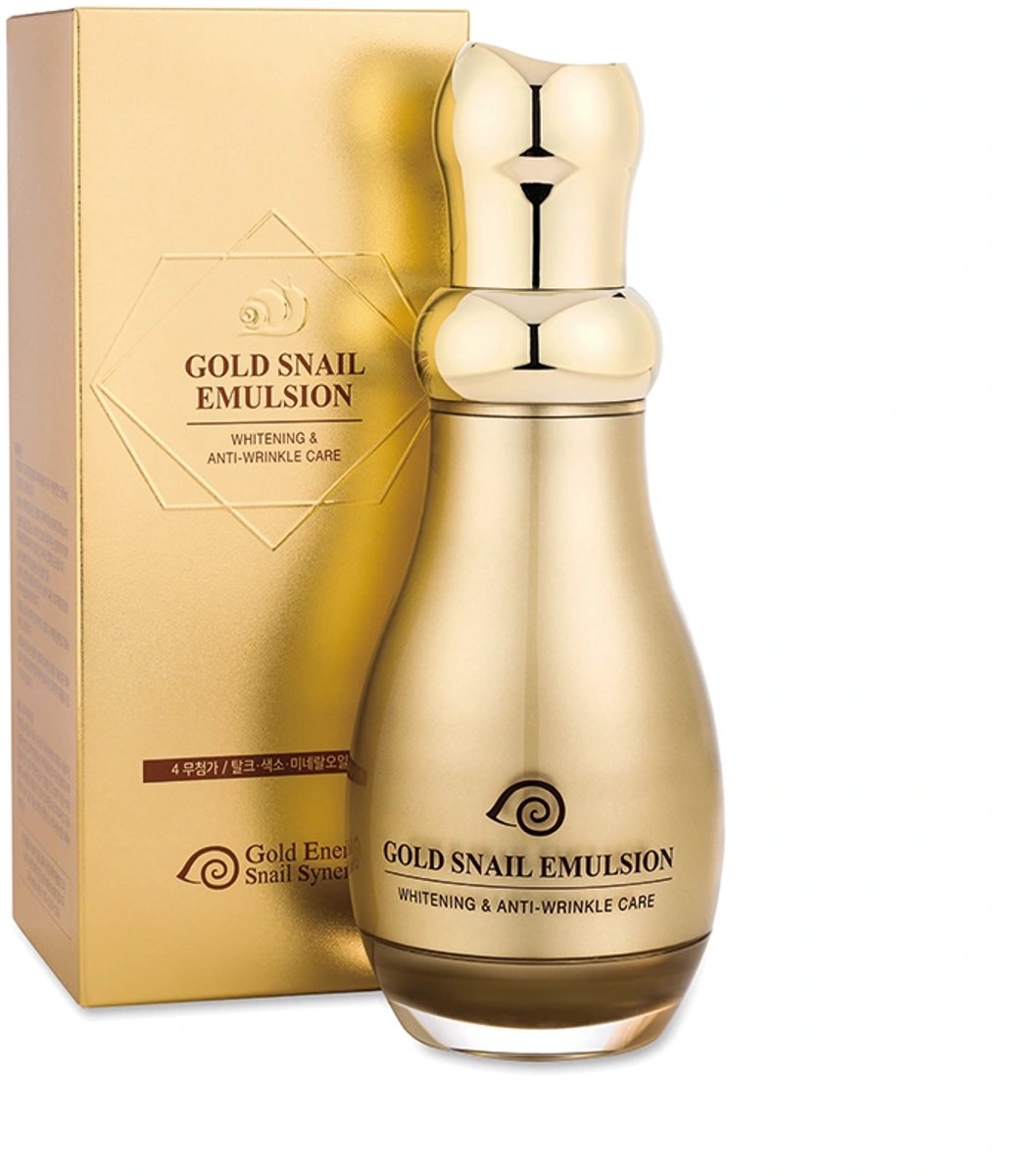 Gold Snail Emulsie / Hydraterende Emulsie met Goud en Slakafscheiding 130 ml