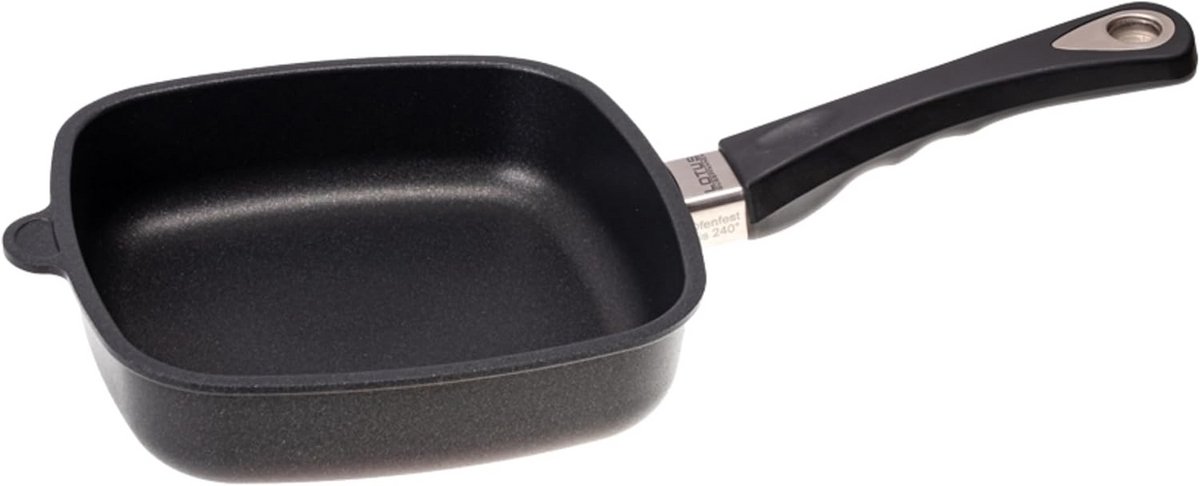 Gietijzeren Koekenpan Vierkant 29 cm met Afneembaar Handvat - Voor Oven en Koken
