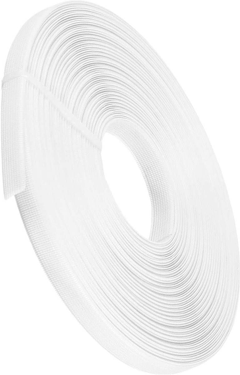 VVGoods - Bandenrok voor bruidsjurk - Polyester staafjes - Visbone - Wit - Trouwjurken - 6mm x 45m