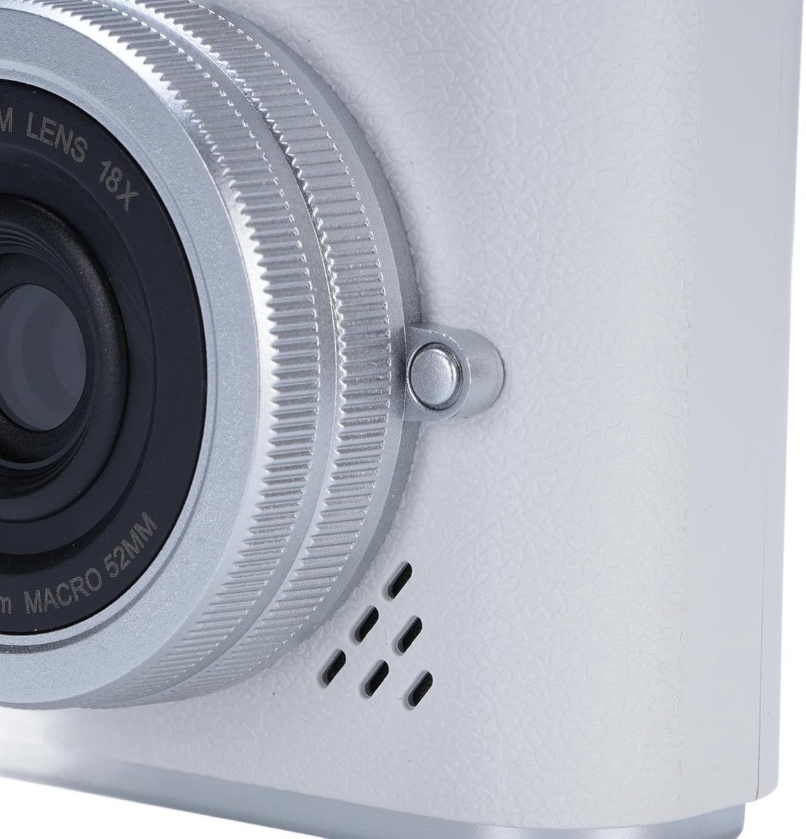 Digitale camera - 4K Digitale Camera 48MP met Flip Screen – Selfiecamera met 8x Zoom + 32GB Geheugenkaart - met 2,4 inch HD-kantelscherm, ingebouwd LED-invullicht - Vlogcamera - digitale camera kinderen - voor tieners en studenten (Wit) thumbnail 6