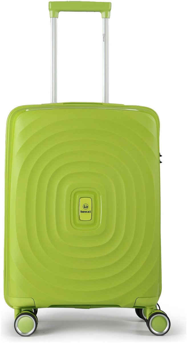 Benzi 5751 4 wielen Cabinewagen 55 cm - Harde bagage - TSA slot - grün