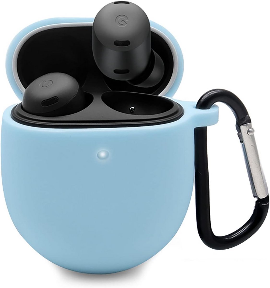 Ultradunne Silicone Hoes voor Google Pixel Buds Pro - Blauw - Slim Fit en Valbestendig
