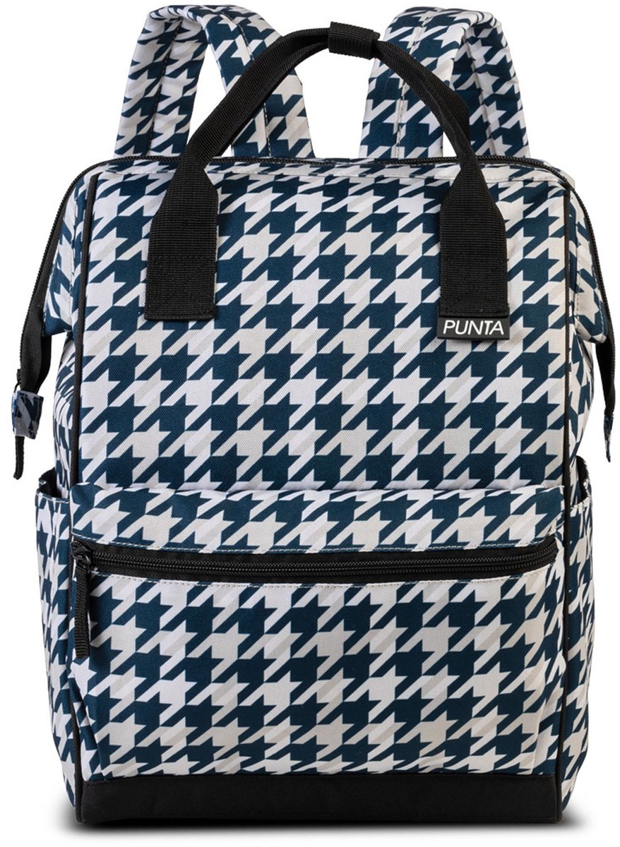 Punta City Style Dagrugzak 37 cm - weiß-dunkelblau