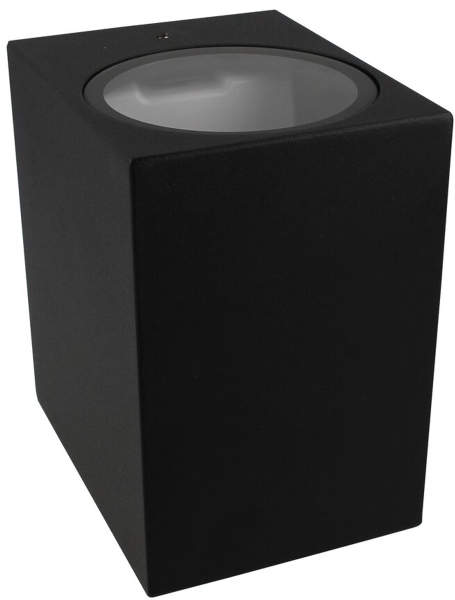 Wandlamp Kubbe 4 up and down zwart IP54 GU9