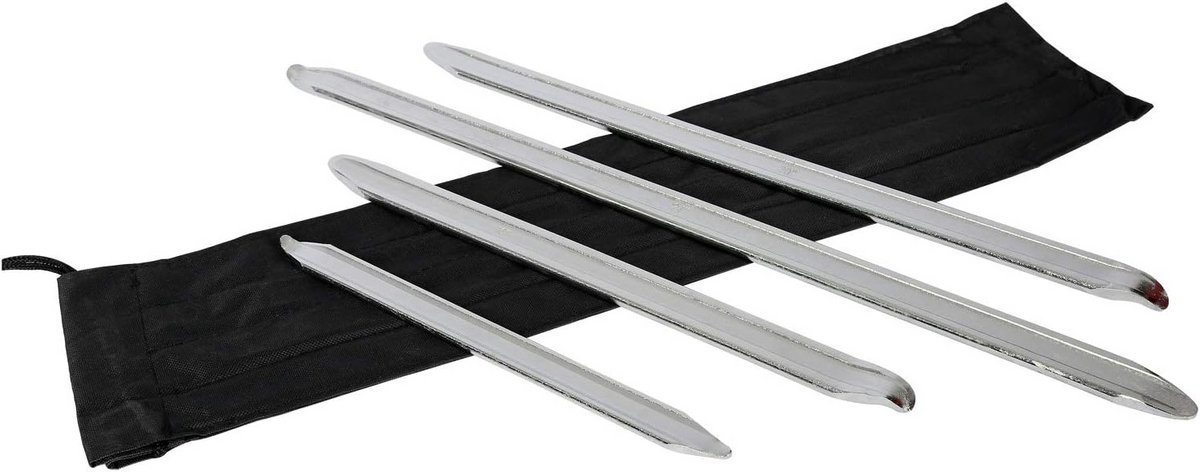 Set van 4 Bandenlichters Gereedschap 300-600 mm Staal Verchroomd
