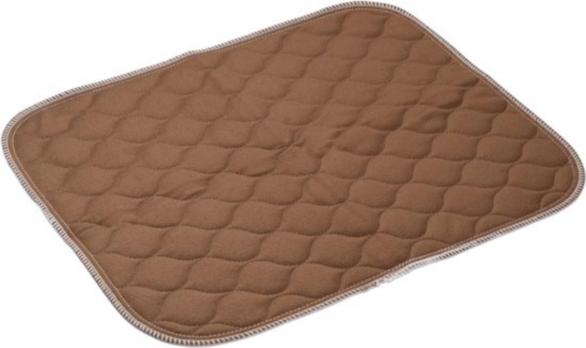 Wasbare stoelbeschermer - Bruin- 40 x 50 cm - Incontinentie onderlegger stoel of bed