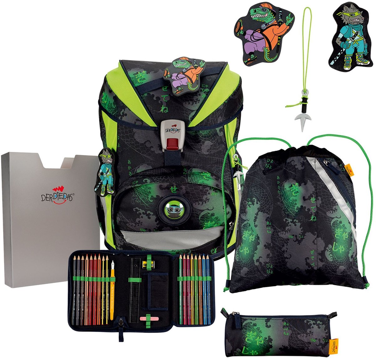 DerDieDas ErgoFlex schooltas set 5st.