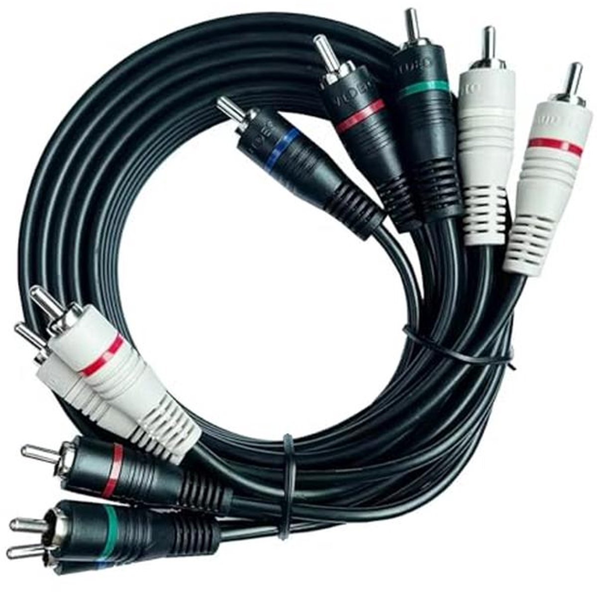5 RCA Kabels 1.8m voor Audio en Video - Component Kabelaansluiting voor DVD, HDTV en Geluidsystemen