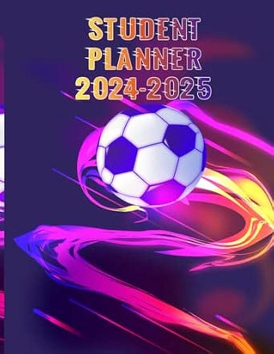 School Planner 2024-2025: Weekindeling voor het hele jaar met een voetbalthema
