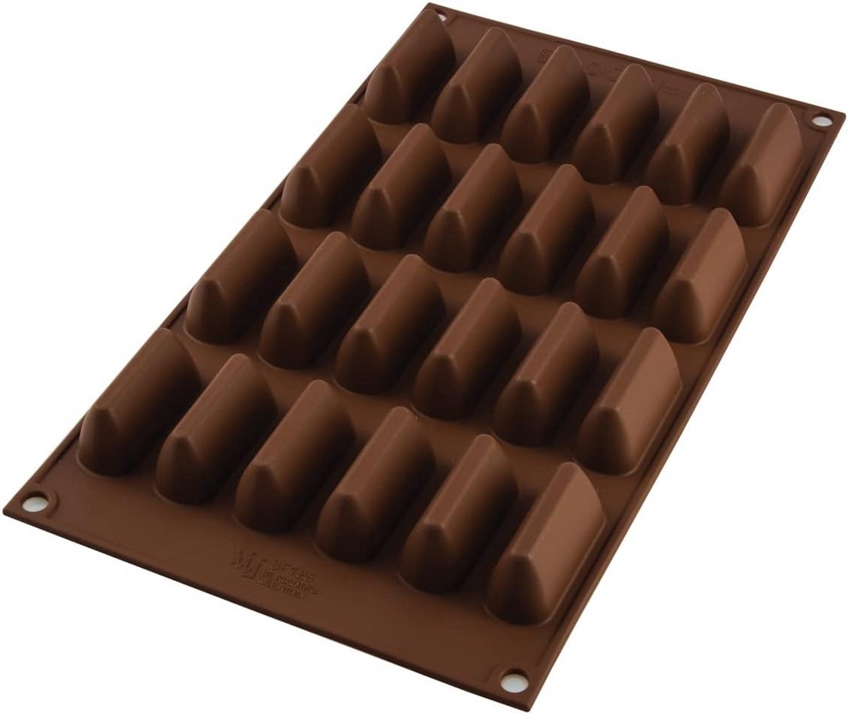 Siliconen mal voor het maken van chocoladebonbons 50x18 h 23,5 mm