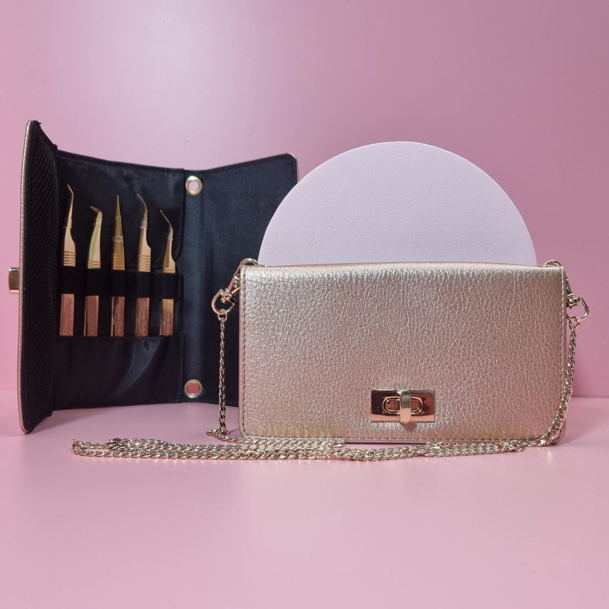 Beauty Label Tweezer Clutch - Etui - Geschikt voor 5 Tweezers
