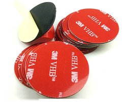 10 stuks - 3M VHB 5952 Dubbelzijdig Acryl Schuim Tape – Rond Ø50mm – Waterdicht, Hittebestendig, Zelfklevend – Voor Hobby, Decoratie & Elektronica, Auto, Metaal, Glas, Kunststof - Zwart