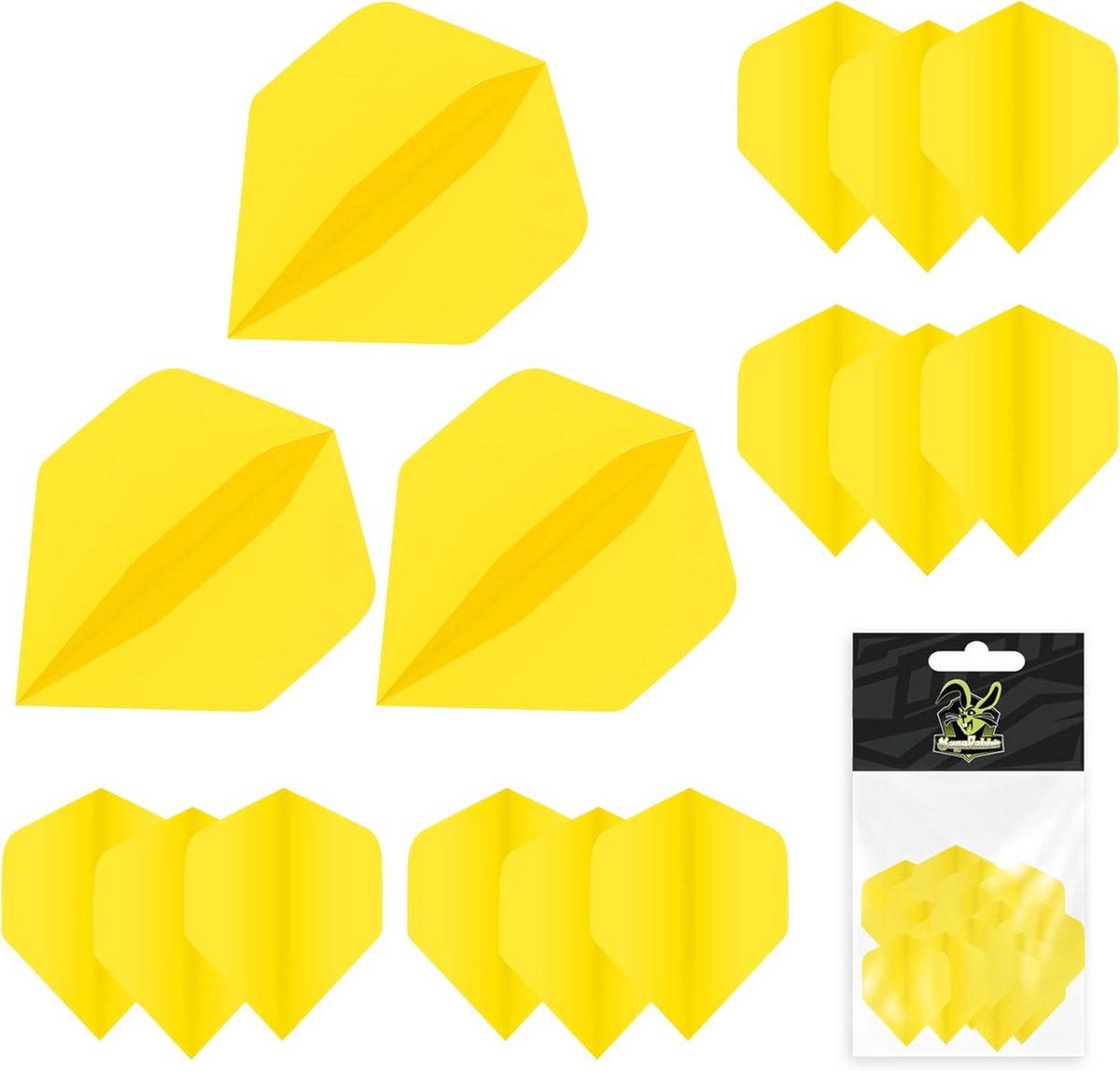 Extra Dikke Standaard Dartflights Set – 15 Stuks in 5 Verschillende Kleuren voor Betere Precisie