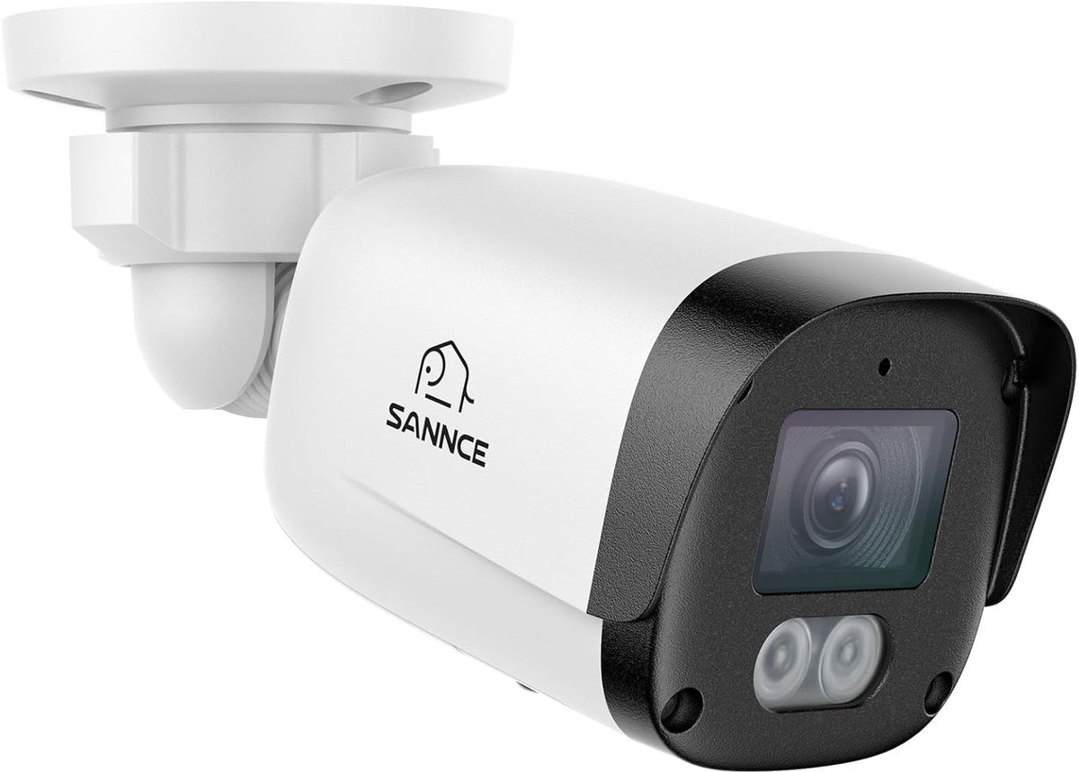 5MP PoE Buiten Beveiligingscamera met AI Detectie en Tweewegs Audio