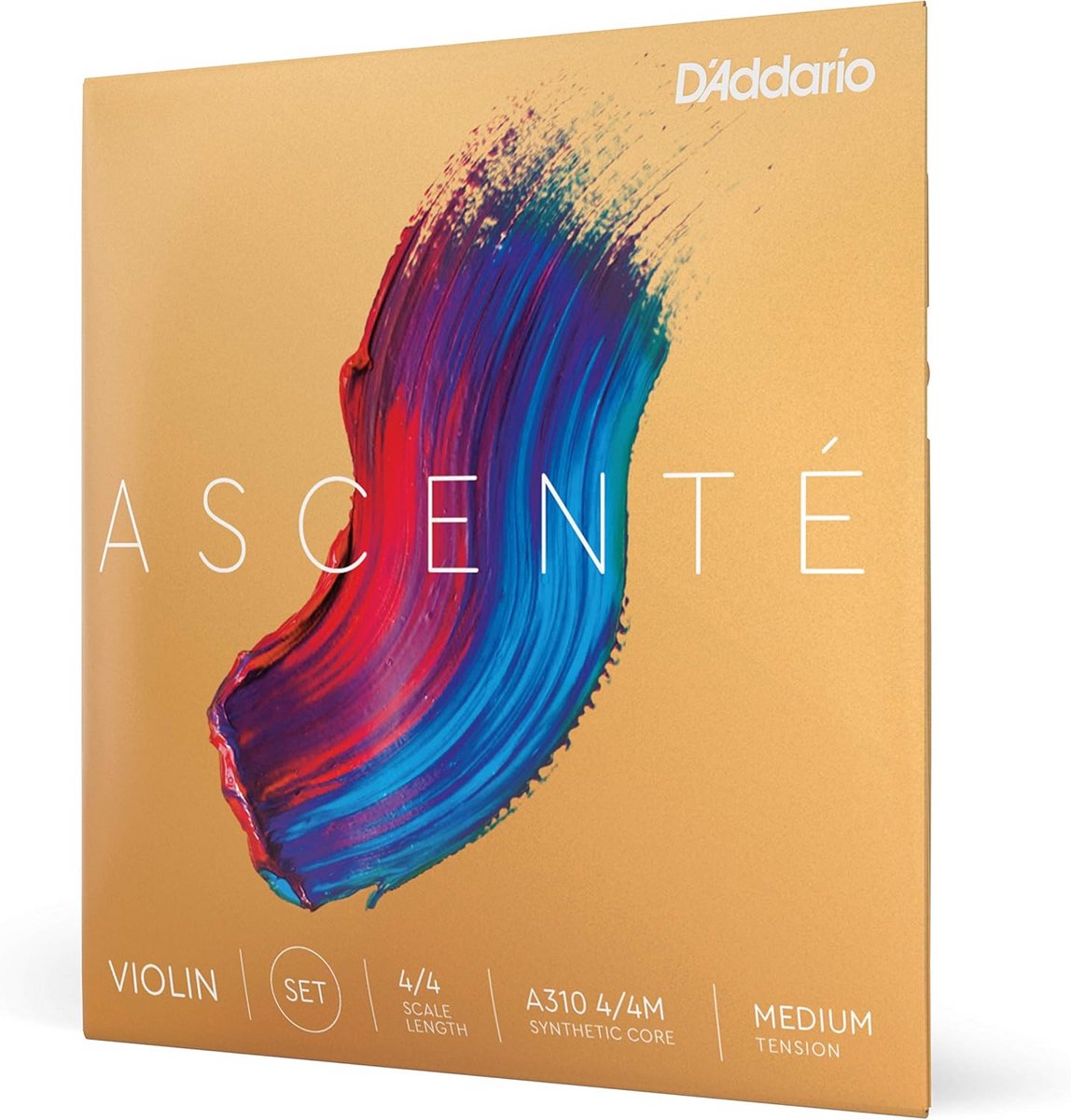 4/4 Size Violin Strings Set with Synthetic Core - Medium Tension