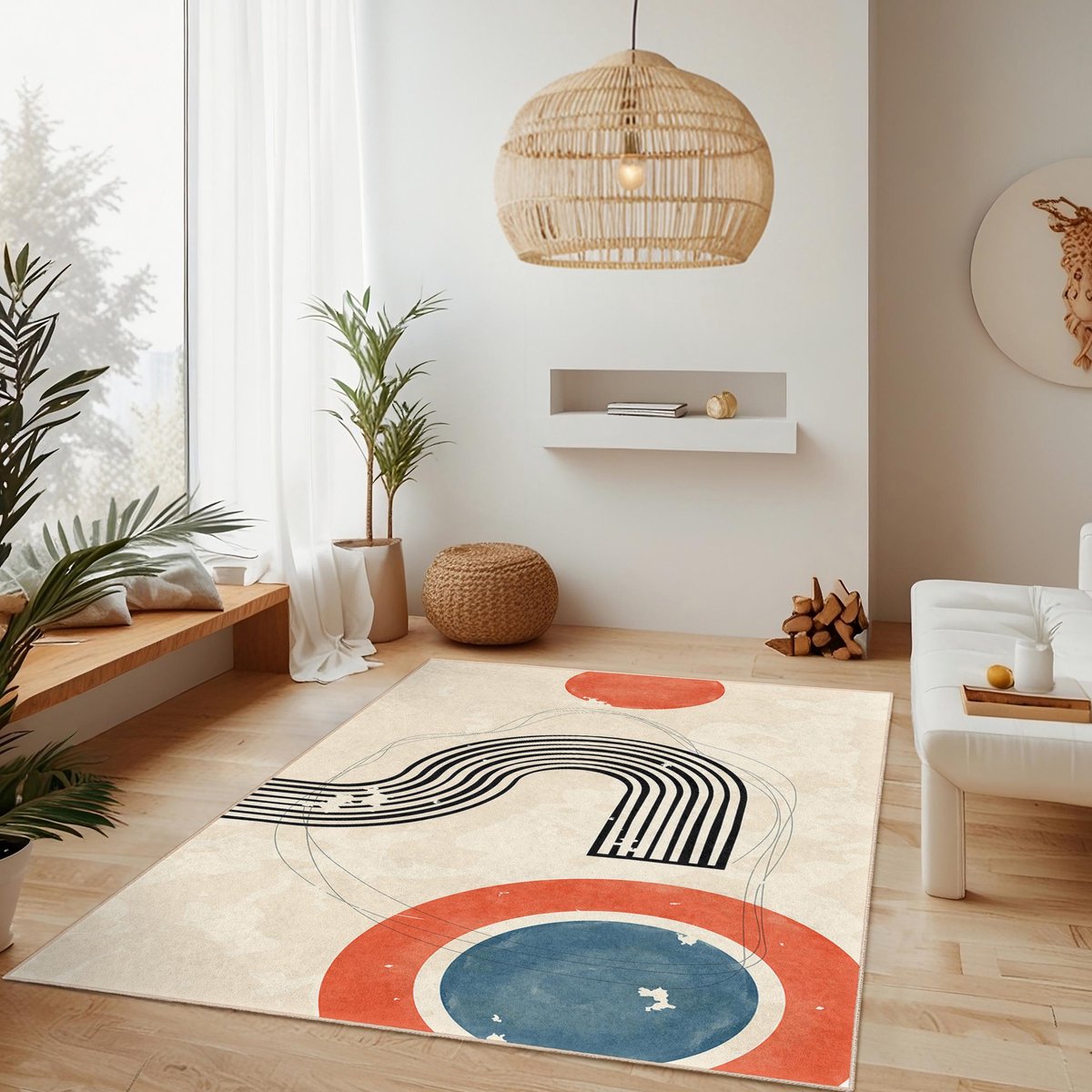 Mila Home - Tapijt Vloerkleed Rechthoek - Wasbaar - Antislip - OEKO-TEX Gecertificeerd - Voor Woonkamer, Slaapkamer, Keuken & Hal -608 1
