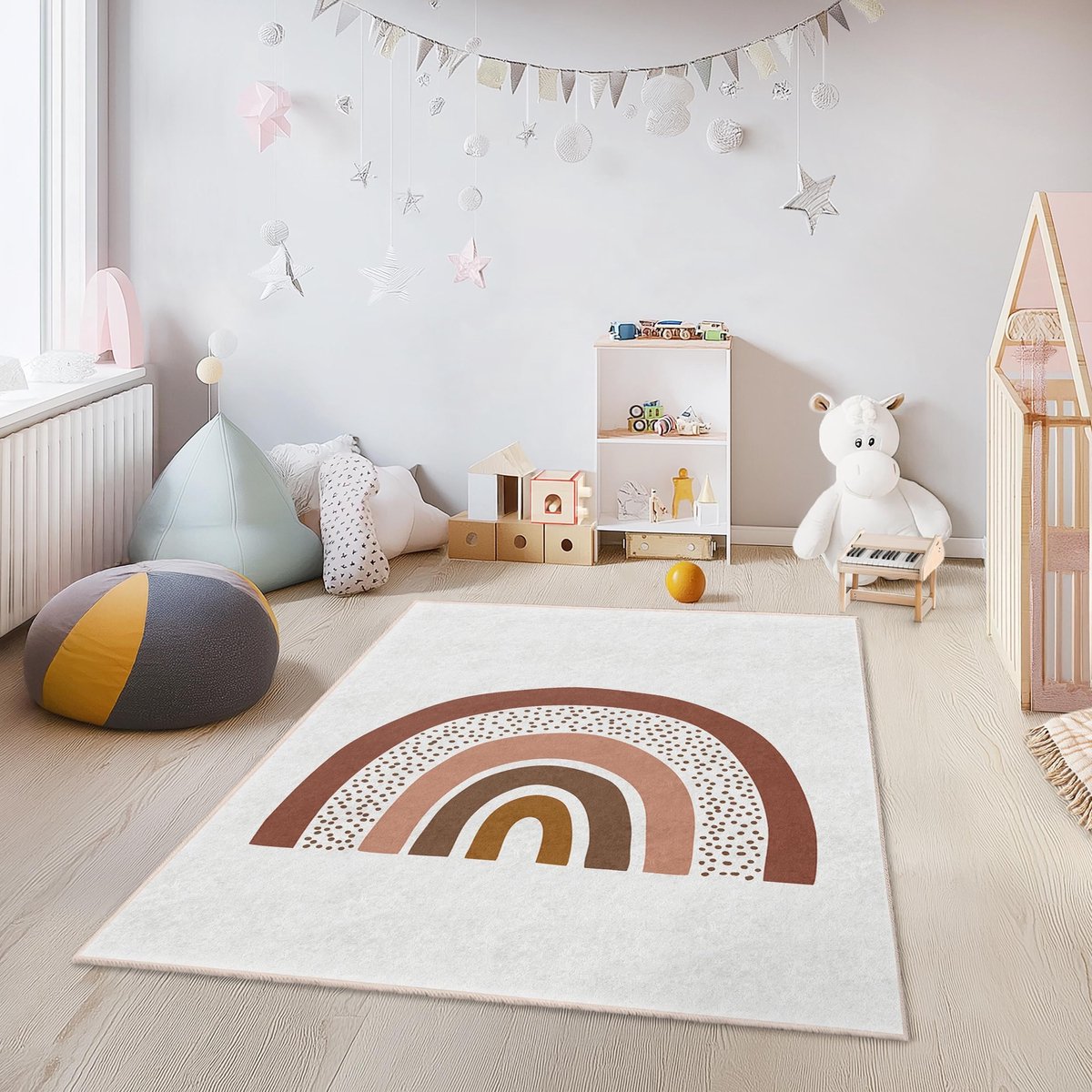 Mila Home - Kindertapijt Rechthoek - Vloerkleed Kinderkamer Tapijt - Speeltapijt - Wasbaar - Antislip - OEKO-TEX Gecertificeerd - 599 1