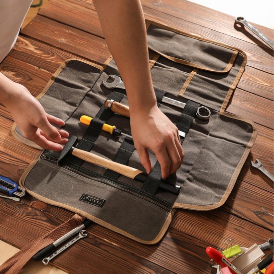Veilig gereedschap opruimen? Canvas gereedschapsrol